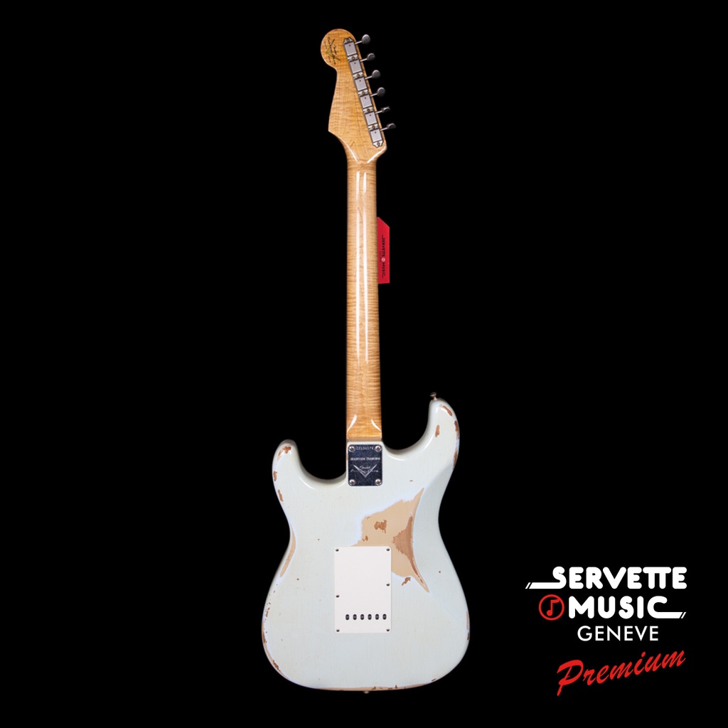 Fender CS Strat 65 Masterdesign Relic RW Aged Pale Sonic Blue-4