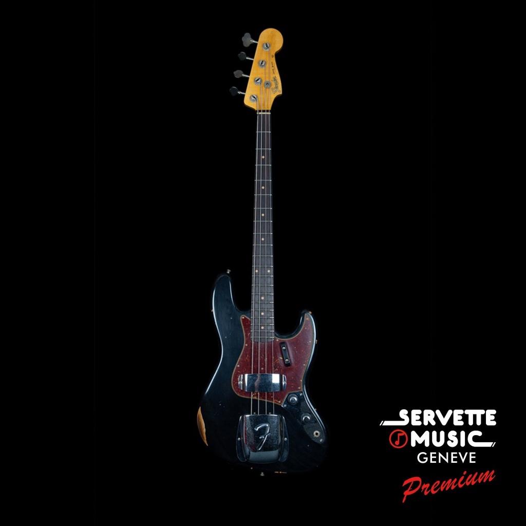 Fender CS Jazz Bass 62 Relic RW ABLK