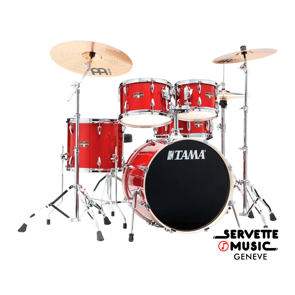 Tama Imperialstar 10T/12T/14F/20B/14S Burnt Red Mist with hardware