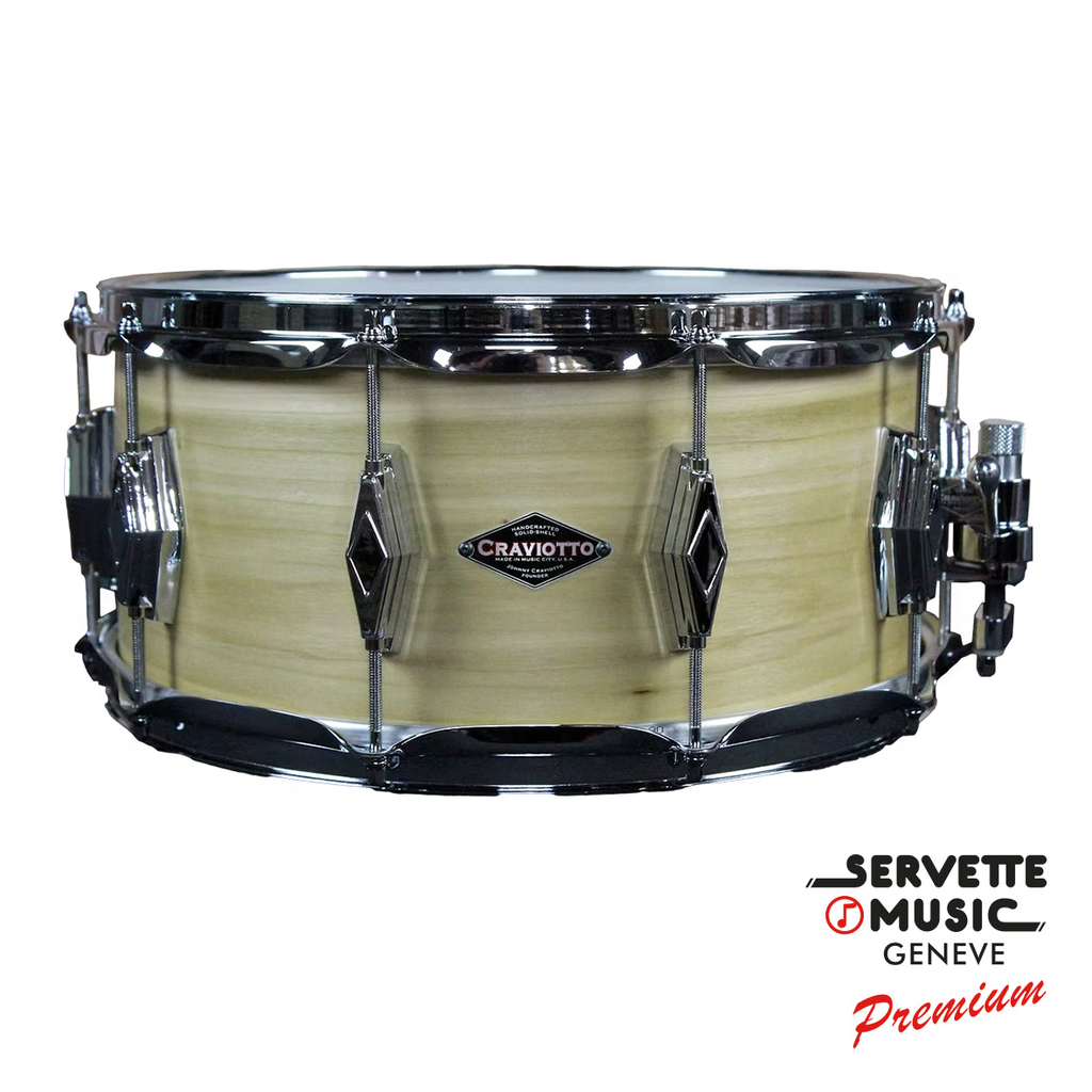 Craviotto Snare Drum Nashville Classic Poplar Natural 14x6.5