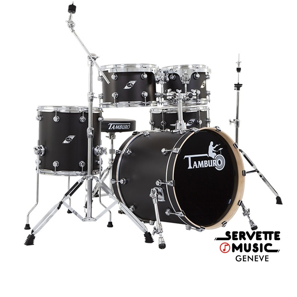 [Tamburo Formula 10T/12T/16F/22B/14S Satin Black] Tamburo Formula 10T/12T/16F/22B/14S Satin Black with hardware