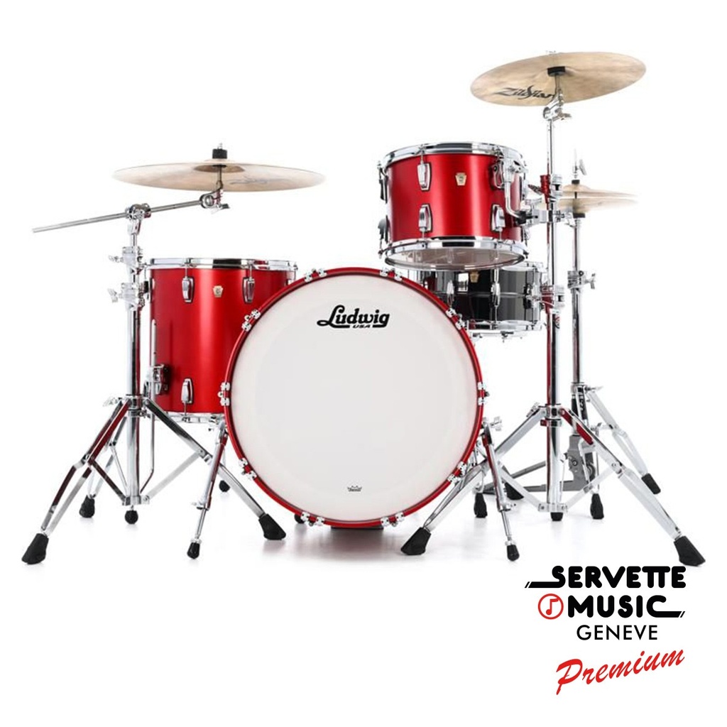 [Ludwig Classic Maple 13T/16F/22B Diablo Red] Ludwig Classic Maple 13T/16F/22B Diablo Red