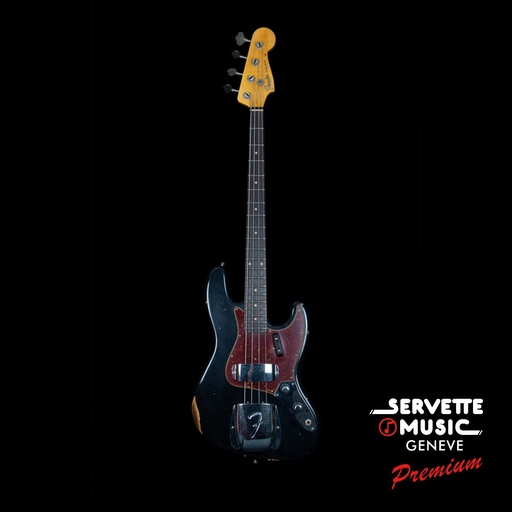 [Fender CS Jazz Bass 62 Relic RW ABLK] Fender CS Jazz Bass 62 Relic RW ABLK