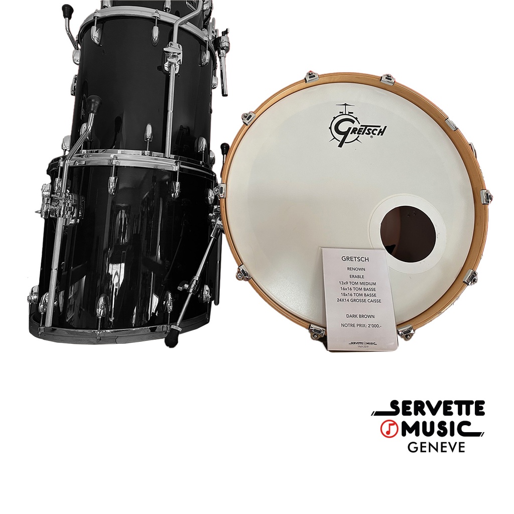 [Gretsch Renown Maple 13T/16F/18F/24B Dark Brown] Gretsch Renown Maple 13T/16F/18F/24B Dark Brown