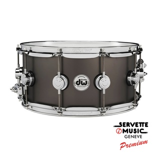 DW Snare Drum Satin Black Over Brass 14x6,5e)