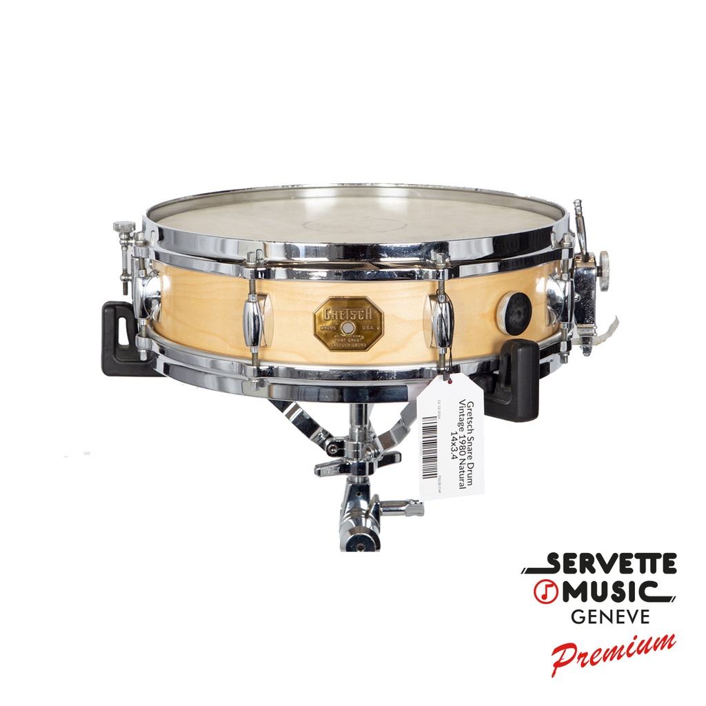 [Gretsch Snare Drum Vintage 1980 Natural 14x3.4] Gretsch Snare Drum Vintage 1980 Natural 14x3.4