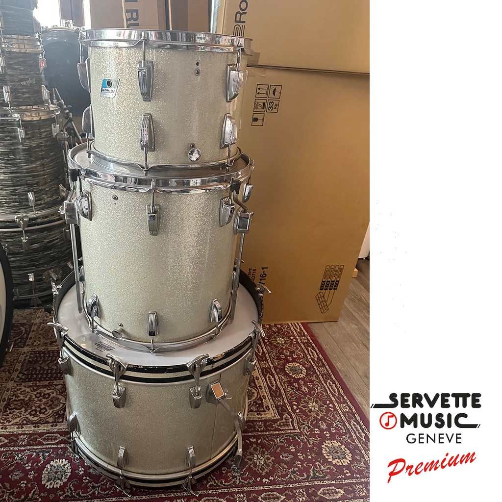 [Ludwig Classic Maple 70's 13T/16F/22B Silver Spark] Ludwig Classic Maple 70's 13T/16F/22B Silver Spark