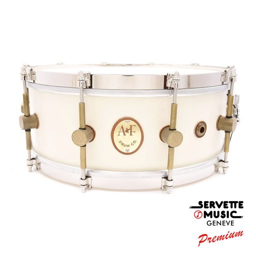[A&F Snare Drum Maple Club 1901 14x5.5 White] A&F Snare Drum Maple Club 1901 14x5.5 White
