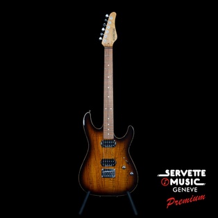 Schecter CS Hollywood Custom Burl Maple Top VSB